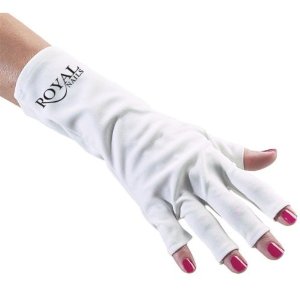 Manicure gloves to stop UV 