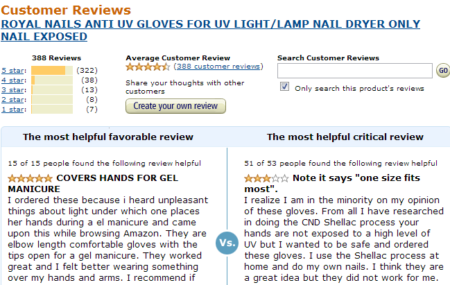 reviews uv gloves